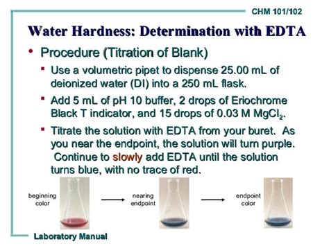 hardness test of water by edta|water hardness edta titration calculations.